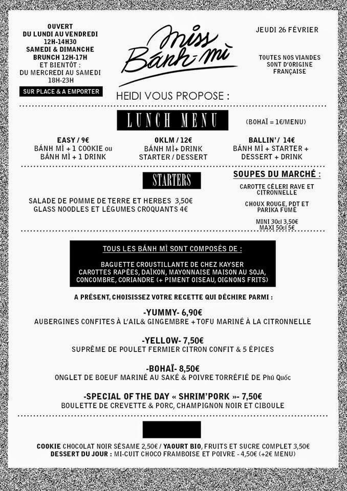 Miss Banh Mi - Menu Image 1